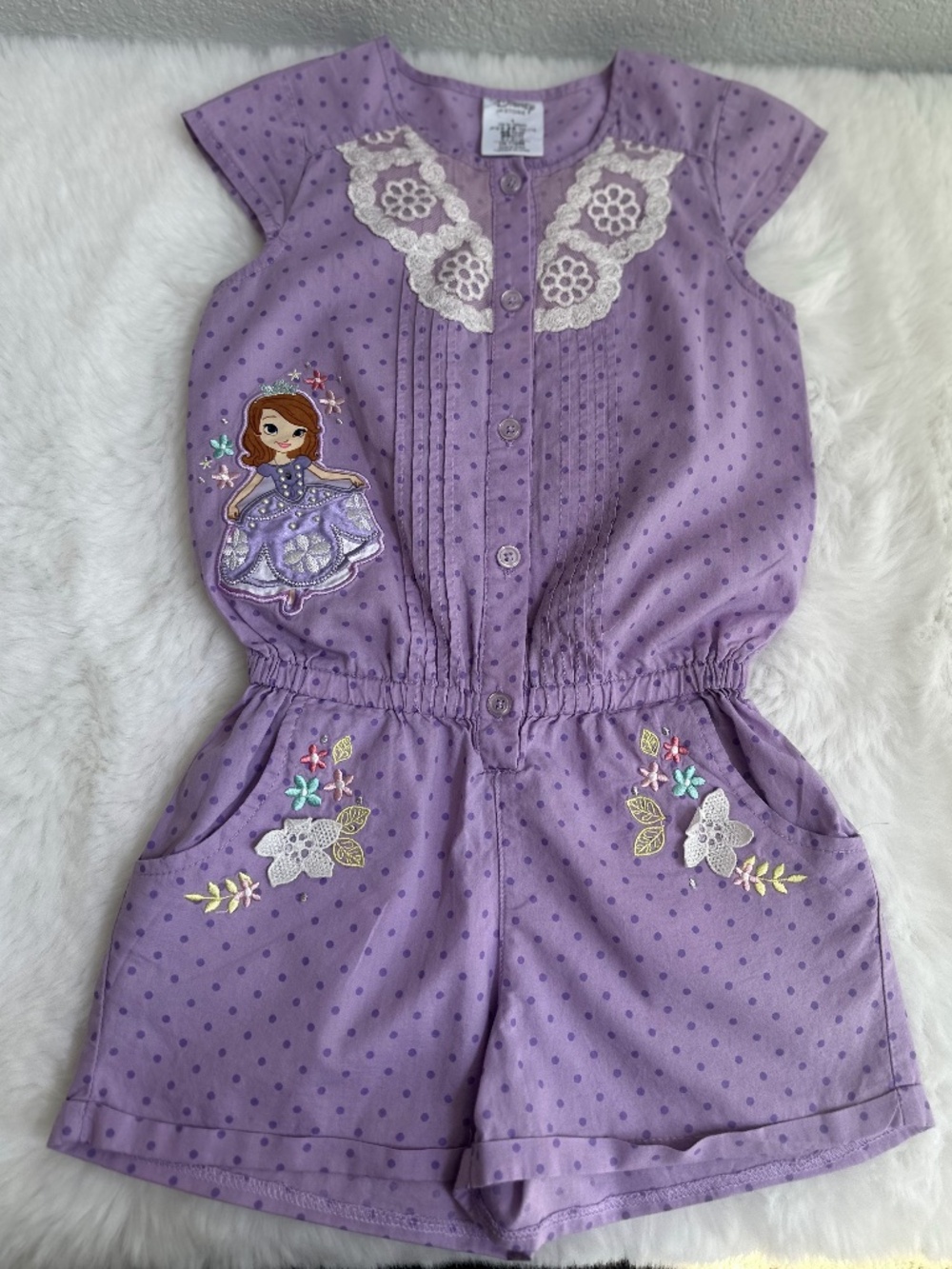 Disney Sofia the First Girls Romper